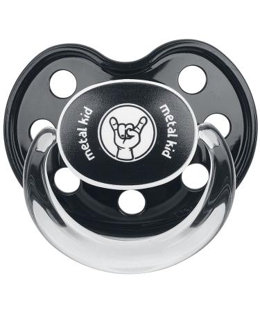 Metal Kids Metal Kid Unisex Pacifier Black 0-6 Months Plastic Fun Item - Buy Online on GoSupps.com