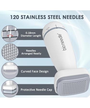 ZMBITY Adjustable 120 Titanium 0-2mm Derma Stamp - Professional Microneedle Stamp - Derma Beauty Pen Micro Needle for Hair Beard Growth - Derma Roller Alternative - Buy Online on GoSupps.com