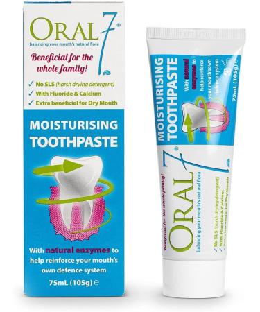 ORAL SEVEN Moisturising Toothpaste 75ml | Hydrating Formula for Healthy Teeth | International Shipping Available - Buy Online on GoSupps.com