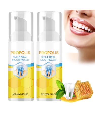 Propolis smile mouthwash propolis mouthwater Teeth Total Care Mundwasser gum health-healthy breath of freshener refreshing breath deep cleaning of the teeth (2 pcs)