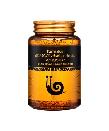 Farmstay Escargot Noblesse Intensive Ampoule - Ampoule with Snail Mucin for Anti-Aging - Brightens and Nourishes Skin - Targets Wrinkles - 8.45 oz