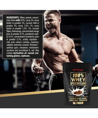 Activlab 100% Whey Premium 500g 16 Servings x 23G Protein Powder | 6.9 G BCAAs | Muscle Building & Regeneration | Glutamine | Low Sugar & Fat | Chocolate Taste - Buy Online on GoSupps.com