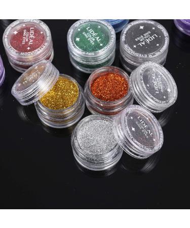 TOVINANNA 60 Pcs Loose Eyeshadow Glitter Eyeshadow Pigments Sequins Powder Eye Shadow - Buy Online on GoSupps.com