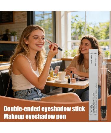 Fard Paupi res En B ton De Contour B ton De Fard Paupi res Imperm able Double Extr mit | Stylo Contour Des Yeux Pour Les F tes Performances Sur Sc ne v nements White - Buy Online on GoSupps.com