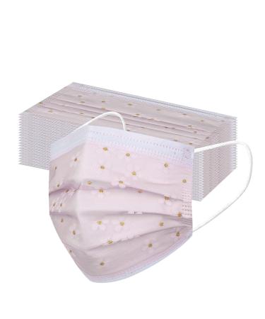 Lulupi 50 pieces one-way mouth protection oral protection Pustblume printed 3 layer once mns dandelion motif neckerchief mouth and nose protection.