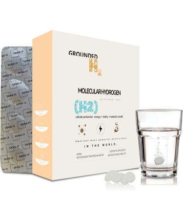H2 Molecular Hydrogen Water Tablets with Magnesium Antioxidant Drinking Water Tablet Supports Cellular Health Fight Stress Recovery & Cognitive Function - 8 PPM Fast Dissolving 30 H2 Tablets - Buy Online on GoSupps.com