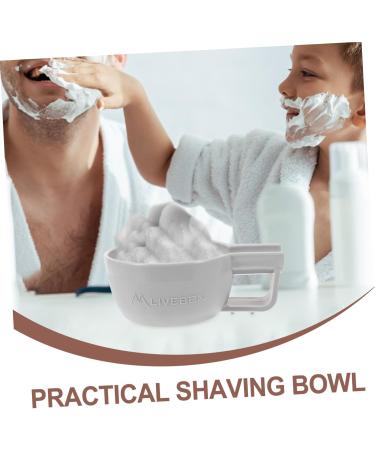 Beaupretty Shaving Foam Shell Snog Soap - Large Bowl for Men's Razors & Brushes | Premium Plastic Shaving Cup - Buy Online on GoSupps.com