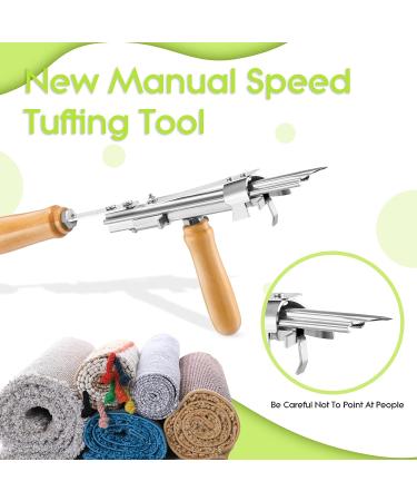 Loop Pile Tufting Gun Tool - 8-15mm Pile Height Handheld Rug Gun for DIY Tufting Artworks - Buy Online on GoSupps.com