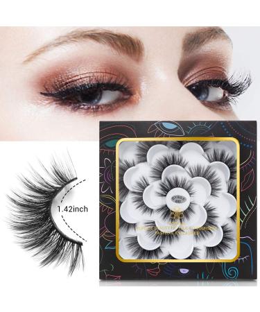 Buy Dysilk 6D Fake Eyelashes - 10 Pairs Reusable Self-Adhesive 15mm False Lashes for Natural Look - Buy Online on GoSupps.com