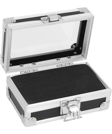 Nail Drill Bits Container Locking Design Nail Drill Bits Holder Clear Dustproof Flip Cover Multi-Hole for Technician for Salon (Black) - Buy Online on GoSupps.com