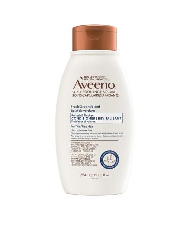 Aveeno Fresh Greens Blend Natural Volumizing Conditioner Cucumber Rosemary for Fine Hair 354 milliliters
