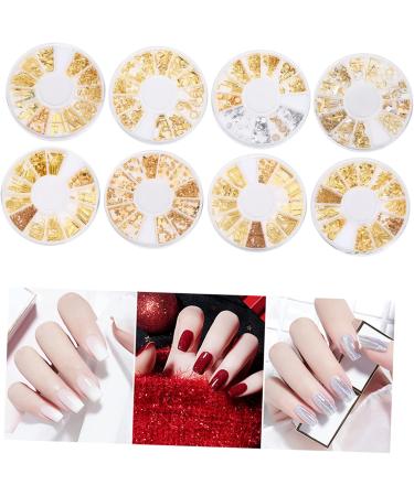 Beavorty 8 Boxes Alloy nail decoration nail embellishments metal nail studs moon nail studs nail art sequins nail star studs jewelry accessories metal decor plastic hollow out 3d confetti - Buy Online on GoSupps.com