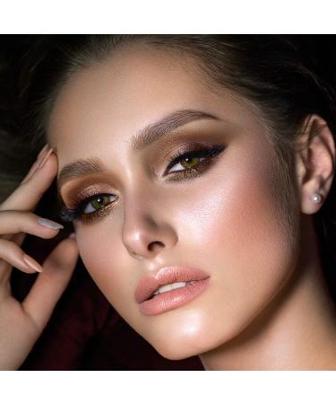 5Pcs Champagne Brown Liquid Eyeshadow Set | Shimmer & Metallic Glitter Highly Pigmented Long-Lasting Makeup | Quick-Drying Sparkling Eye Shadow - Buy Online on GoSupps.com