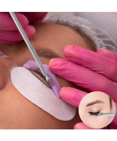 Lash Lift Tool Kit - 2 Pieces Stainless Steel Professional Supplies for Lash Lift and Tint - Metal Rods with Separator Comb - Gold & Silver - Buy Online on GoSupps.com