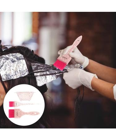 LALAFINA 1 set hairbrush beard kit soft fur hair brush for men hair dying brush and bowl household dye brush hairdressing bowl hair dye bowl Hair Coloring Bleaching Tool Remover 19X5.8X2cm Pink - Buy Online on GoSupps.com