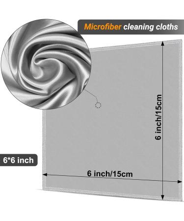 2 Sided Glasses Cleaner & Polishing Cloths - Reusable Microfiber Kit for Lenses Screens & Cameras - Keychain & No Scratch Cloth - 6x6 Inch Black - Buy Online on GoSupps.com