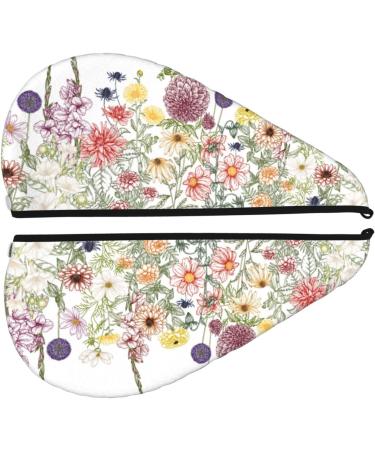 Hair Towel Wrap - Quick-Drying Turban with Button | Autumn Garden Hair Drying Towel - Buy Online on GoSupps.com