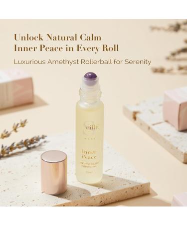 Good Sleep Essential Oil - Amethyst Roller Ball for Relaxation & Wellness | Lavender Infused 15ml - Buy Online on GoSupps.com