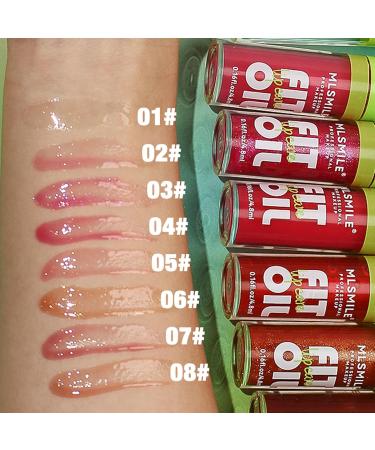 Hydrating Lip Gloss & Lip Oil Gift Set | Nourishing Tinted Lip Care for Smooth Glossy Finish B Lip Oil #025 - Buy Online on GoSupps.com