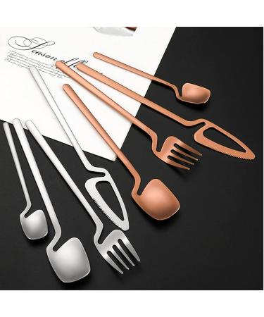 64 Gold Silverware Set for 16 Include Spoons Forks Knifes 18/10 Stainless Steel Hanging Flatware Set Kitchen Wedding Restaurant Cutlery Utensil Set Delicate Tableware Kitchenware (Color : Gold) - Buy Online on GoSupps.com