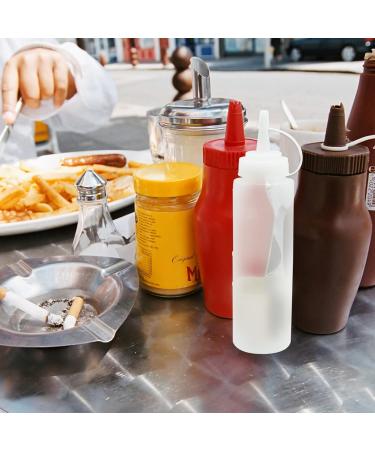 2 Pcs Condiment Bottle Sauce Bottle 8 oz Squeeze Bottles Plastic Squeeze Bottle for Painting Baking Ketchup Olive Oil 250ML - Buy Online on GoSupps.com