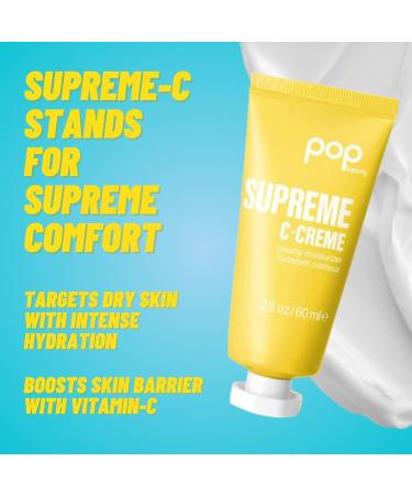 POP Beauty SUPREME C-CREME - Antioxidant Moisturizer with Calamansi & Grapefruit | Hydrate & Energize Skin | 2 Fl Oz - International Shipping Available - Buy Online on GoSupps.com