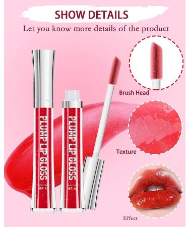 Glitter Lip Plumper Oil - Hydrating Lip Gloss Serum for Fuller Lips - Buy Online on GoSupps.com