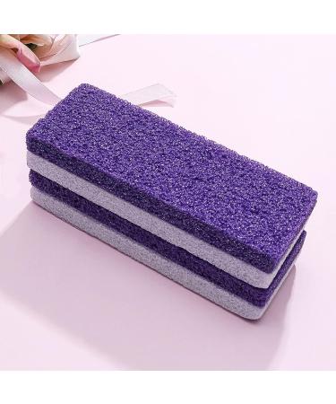 Supvox Foot Pumice Stone Block 2PCS - Callus Remover & Exfoliator Tool for Smooth Feet | Purple Pedicure Scrubber for Dead Skin Removal - Buy Online on GoSupps.com