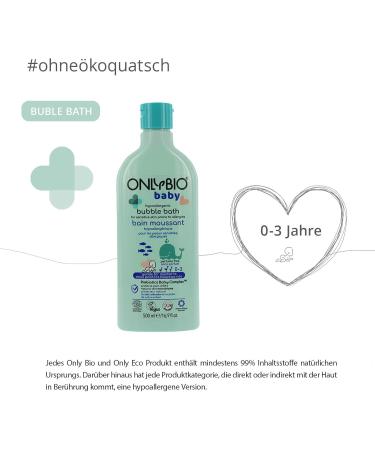 ONLYBIO Gentle Foam Bath for Babies & Newborns 500ml | Hypoallergenic Bath Additive | Sensitive Skin Solution - Buy Online on GoSupps.com