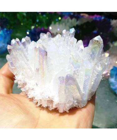 Natural Crystal Rough Natural Crystal Rough Natural White Crystal Cluster Specimen Cluster Stone Ornaments Home Office Decoration 250-350g Crystal Cluster - Buy Online on GoSupps.com