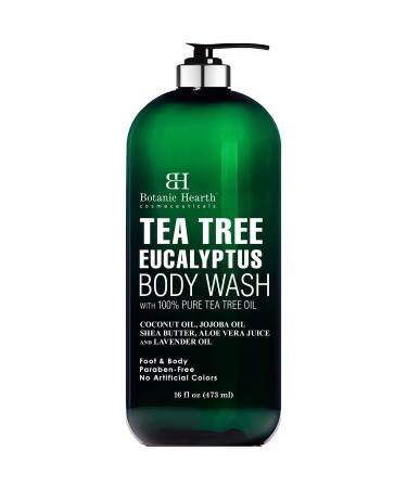BOTANIC HEARTH Eucalyptus Tea Tree Body Wash, Helps with Nails, Athletes Foot, Ringworms, Jock Itch, Acne, Eczema & Body Odor, Soothes Itching & Promotes Healthy Skin and Feet, 16 fl oz - Buy Online on GoSupps.com