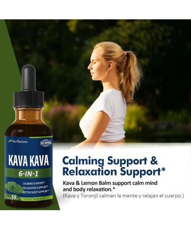 Kava Kava Root Extract Drops for Calming & Relaxation Support, Natural Herbal Blend Tincture Supplement for Better Sleep Support with Valerian Root, Lemon Balm and Chamomile. 2oz Original 2 Fl Oz (Pack of 1) - Buy Online on GoSupps.com