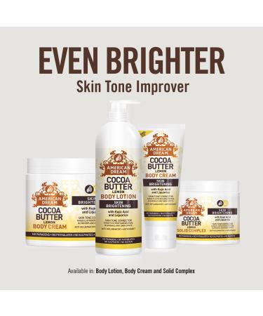  American Dream American Dream Lemon Cocoa Butter Cream for Skin Lightening and Bleaching 453g - Buy Online on GoSupps.com