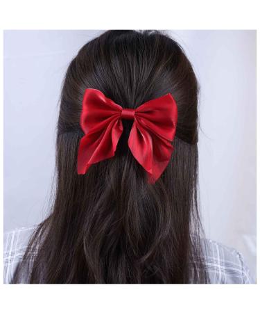 Cimenexe Bohemian red loop hair clips fly hair clip red loop hair clip barrette big loop hair clipped sheets headpiece hair accessories for women and girls