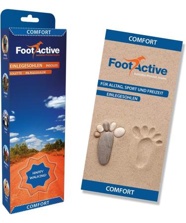 FootActive Comfort Insoles - Size M (UK 7-8.5) for Men and Women - Buy Online on GoSupps.com