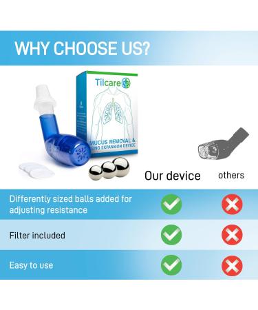 Tilcare Breathing Lung Expander & Mucus Removal Device - Exercise & Cleanse Therapy Aid for better Sleep & Fitness - Buy Online on GoSupps.com