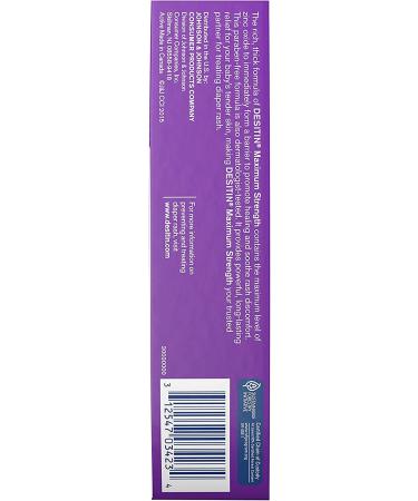 Desitin Maximum Strength Diaper Rash Cream - 40% Zinc Oxide - 4.8oz (Pack of 1) - Buy Online on GoSupps.com