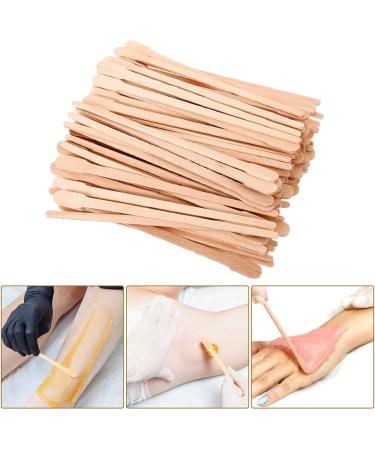 100 Wooden Wax Sticks - Healvian Body & Face Hair Removal Applicators for Eyebrows Legs Lips & Nose - Buy Online on GoSupps.com
