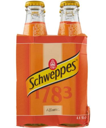 Schweppes - Orange orange soft drink with sugar - 3 cans of 4 pieces of 180 ml 12 pieces 2250 ml  - Buy Online on GoSupps.com