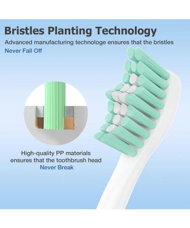 6 Pack Blue Replacement Heads for Philips Sonicare E-Series Electric Toothbrush - Buy Online on GoSupps.com