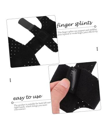 FOMIYES Metacarpal Splint Brace - Adult & Child Injured Protector & Support | Durable Composite Board & Steel Plate - 24.4x16x0.8cm - Black - Buy Online on GoSupps.com