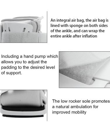 Raguso Fracture Boot - Air-Inflated Walking Boot for Ankle & Foot Support | International Shipping Available | Sizes S 32-38 - Buy Online on GoSupps.com