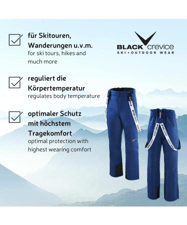 Black Crevice Men's Ski Pants | Windproof & Waterproof Snowsport Trousers | Breathable Active Sizes | Shop Internationally - Buy Online on GoSupps.com