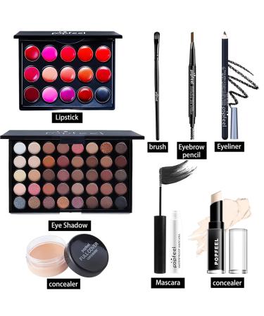 All-in-One Makeup Kit for Women - Complete 8PCS Set - Perfect for Beginners & Professionals - Eyeshadow Lipstick Mascara & More - Buy Online on GoSupps.com