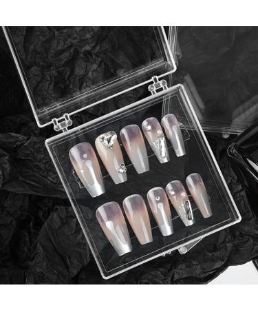 FEIlei Press On Nail Storage Box Empty Press On Nail Packing Box for Artificial Nail - Buy Online on GoSupps.com