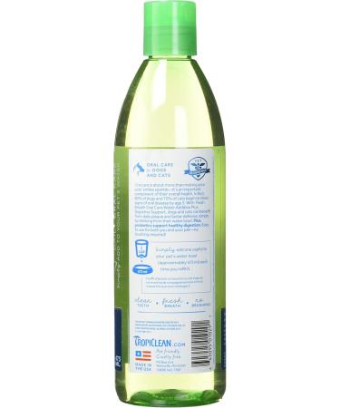 COSMOS 010291 Tropiclean Fresh Breath Oral Care Water Additive Plus Digestive Support 473ml - Buy Online on GoSupps.com