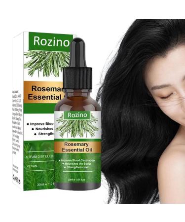 Natural Rosemary Hair Oil for Growth | Essential Rosemary Oil for Hair Skin Eyebrows & Beard - Buy Online on GoSupps.com