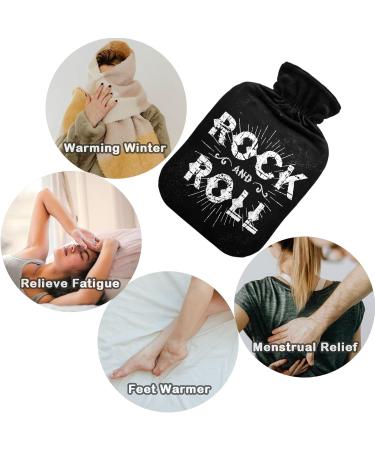 NAANLE Rock and Roll Hot Water Bottle - Transparent Handfoots Heating Bag for Pain Relief & Cold Therapy | 1L International Shipping - Buy Online on GoSupps.com