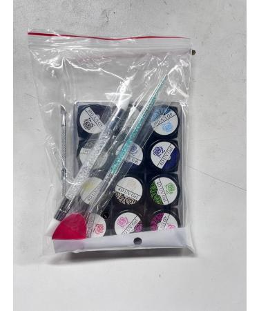 Kalolary Sculpture Carved Nail Gel Set - 12 Colors Gel Polish with Sculpture Pen, Cuticle Pusher, and Carving Brush - Buy Online on GoSupps.com