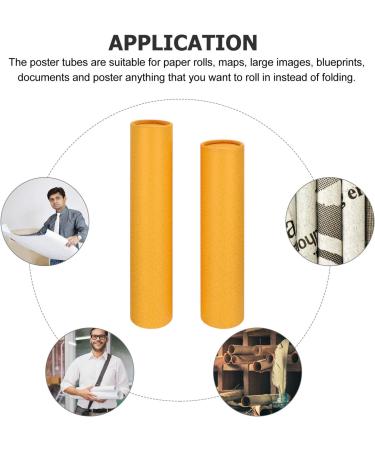 Milisten Poster Tube Portable Expandable Blueprint Drafting Document Art Storage Hard Tube Calligraphy Painting Tubes Paper Drawing Mailing Tubes B 35X6cm - Buy Online on GoSupps.com